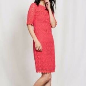 356- Boden Poppy NWOT Pink Floral Eyelet Midi Dress